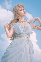 Ragnarok Sweet Elegant Lolita JSK Dress and Accessory Set in White - image 7
