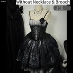 Bone-Eroded Butterfly - Gothic Lolita JSK & SK Set - image 54