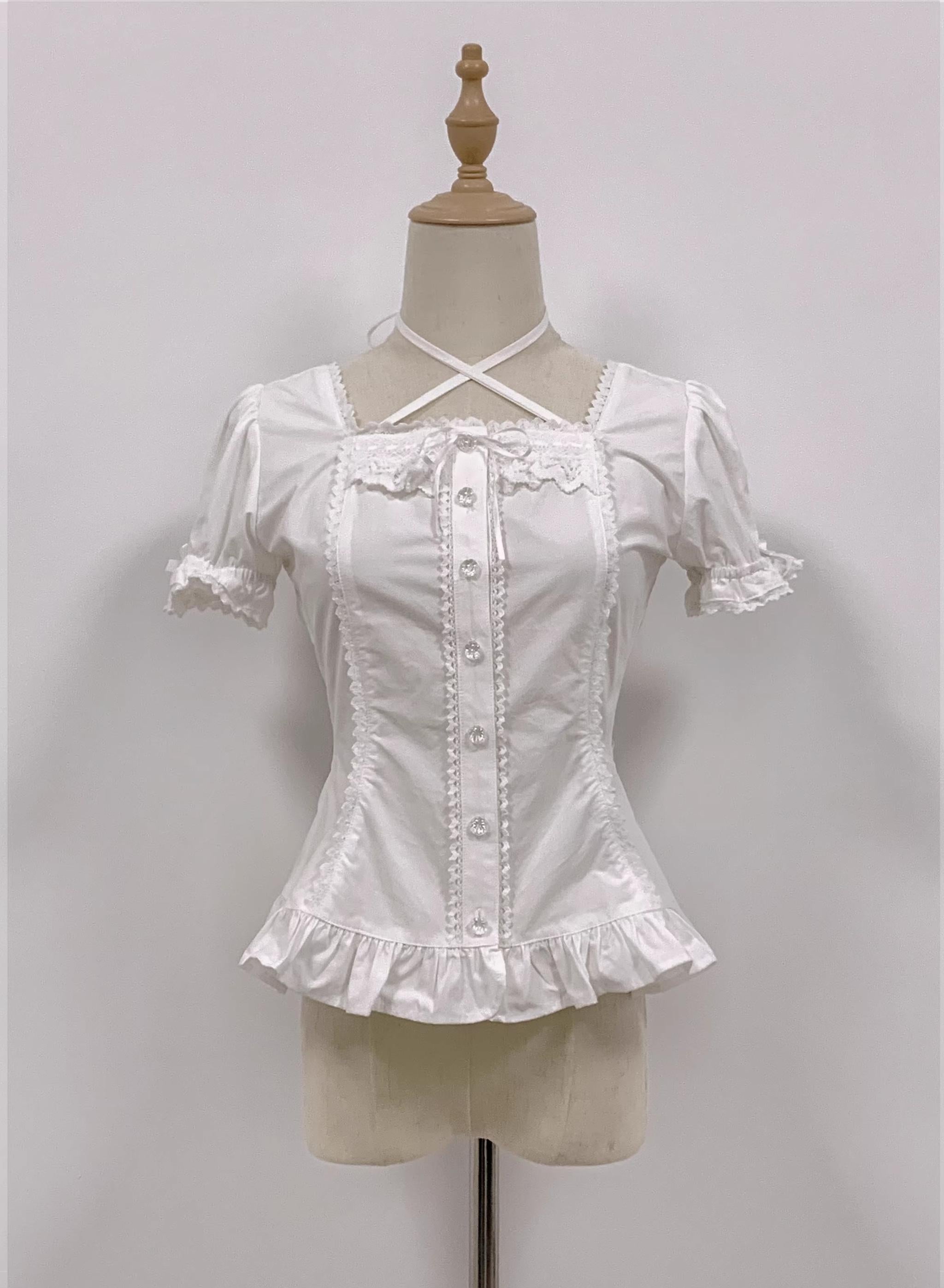 Haruhime Momoko - Cotton Old School Lolita Blouse Collection - image 12