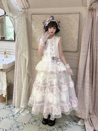 Chinese-Inspired Floral-Embroidered Top and Skirt Coordinate - image 1