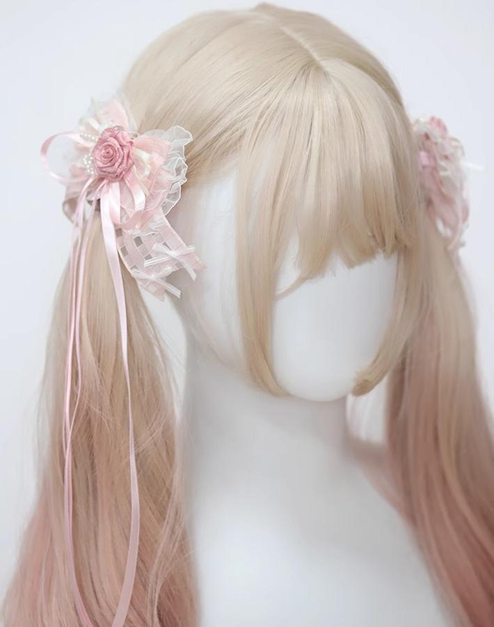 Satin Ballet Sweet Lolita Feather Bow Headdress - image 20