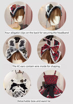 Plus Size Old-School Lolita Plaid JSK and OP Dress and Accessories - image 7