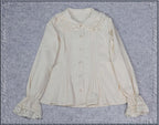 Cotton Retro Lace Lolita Blouse - image 12