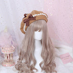 Xiaogui - Sweet and Lovely Daisy Bowknot Woolen Beret - image 6