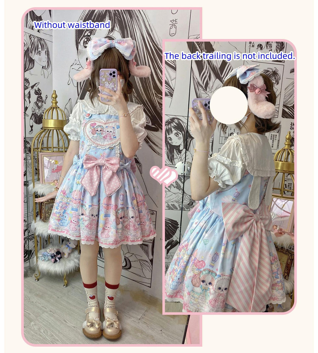 Puppy Parks - Sweet Lolita Kawaii Puppy Lolita Salopette - image 6