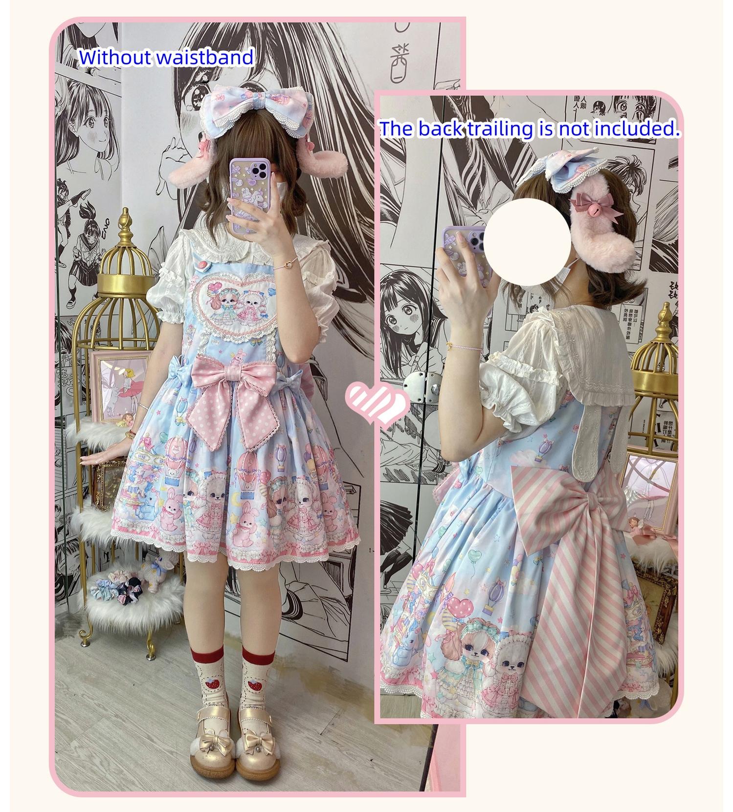 Puppy Parks - Sweet Lolita Kawaii Puppy Lolita Salopette - image 6