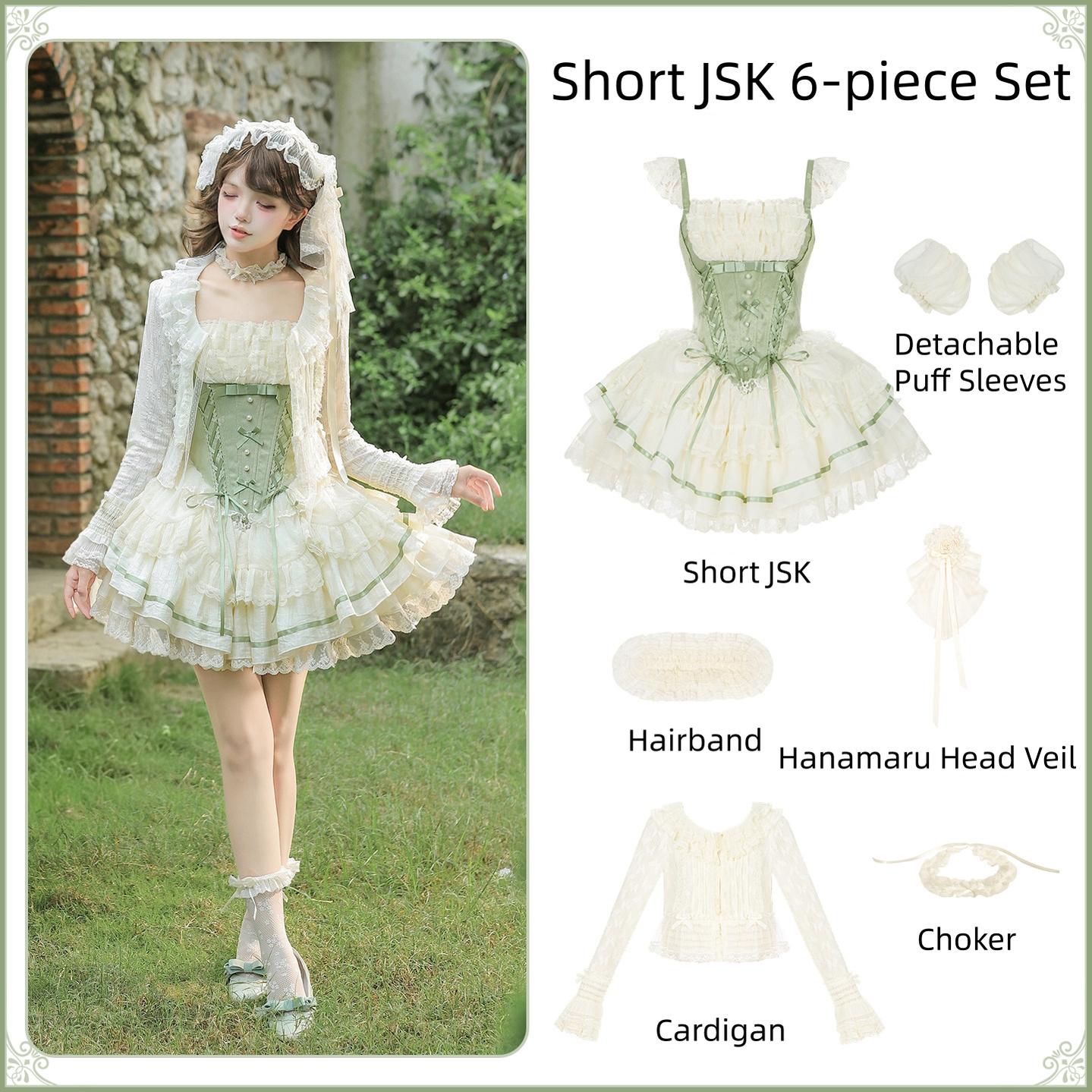 Unfailing - Classic Lolita Bow Jacquard Corset JSK Dress - image 39