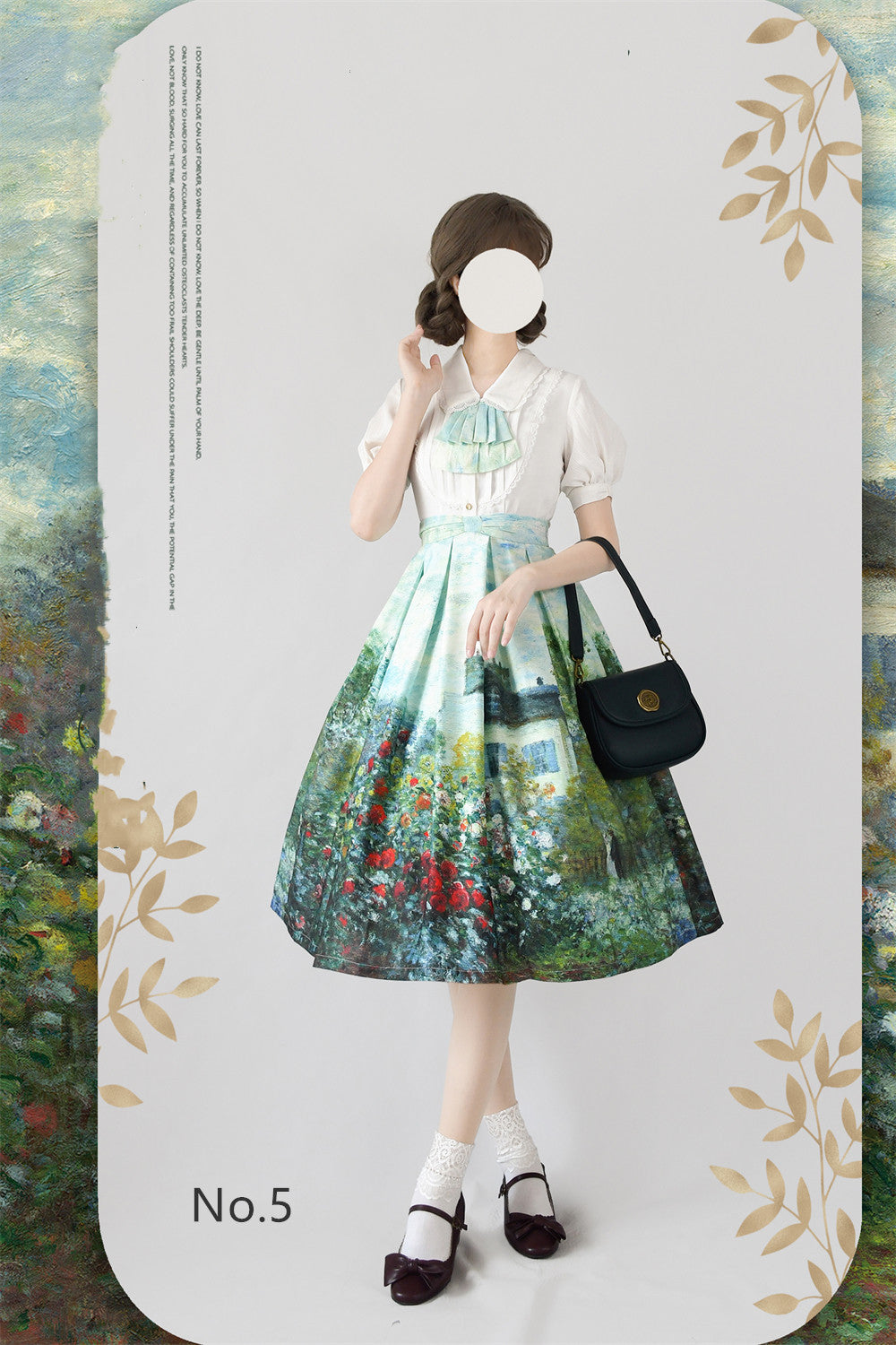 Monet Oil Painting - Retro Classic Lolita SK - image 9