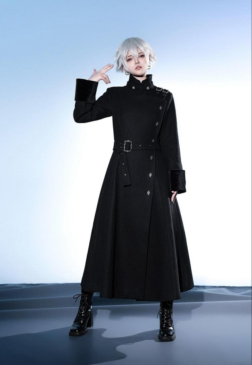 Breakwave - Ouji Lolita Overcoat Retro Single-Breasted Handsome Coat - image 2