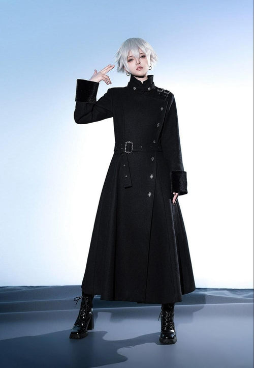 Breakwave - Ouji Lolita Overcoat Retro Single-Breasted Handsome Coat - image 2
