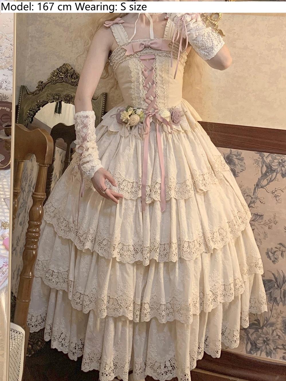 Forest Waltz - Classic Lolita Tiered Skirt Multi-layer Embroidered SK - image 16