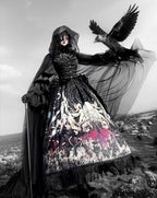 Reborn Ancient God Gothic Lolita Shirt and Skirt Set - image 6