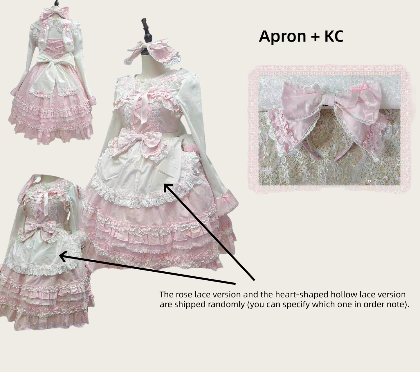 Little Dessert Chef - Old School Lolita JSK Dress, Cream-Like Ruffle and Accessories - image 26