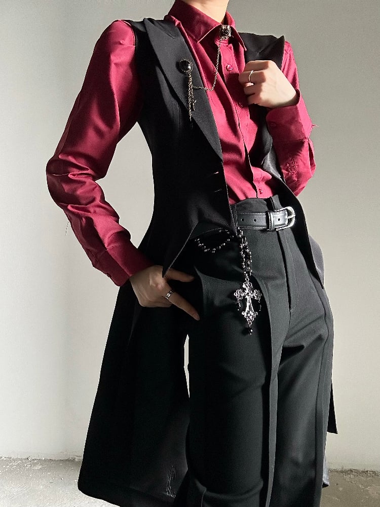 ASAE Black Ouji Tailcoat Vest - image 10