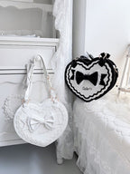 Lolita Heart-Shaped Bag with Butterfly Bow Detail - 4 Colors - image 6