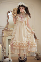Lily's Dream - Apricot Sweet Lolita Dress, Short and Long Versions - image 23