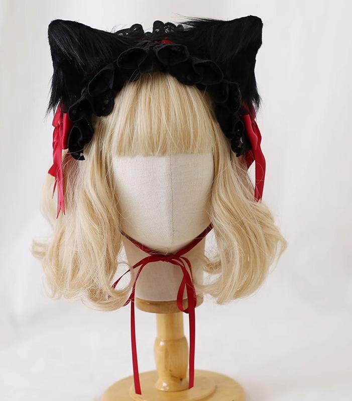 Gothic Cat Ear Lolita Headband Collection - image 1