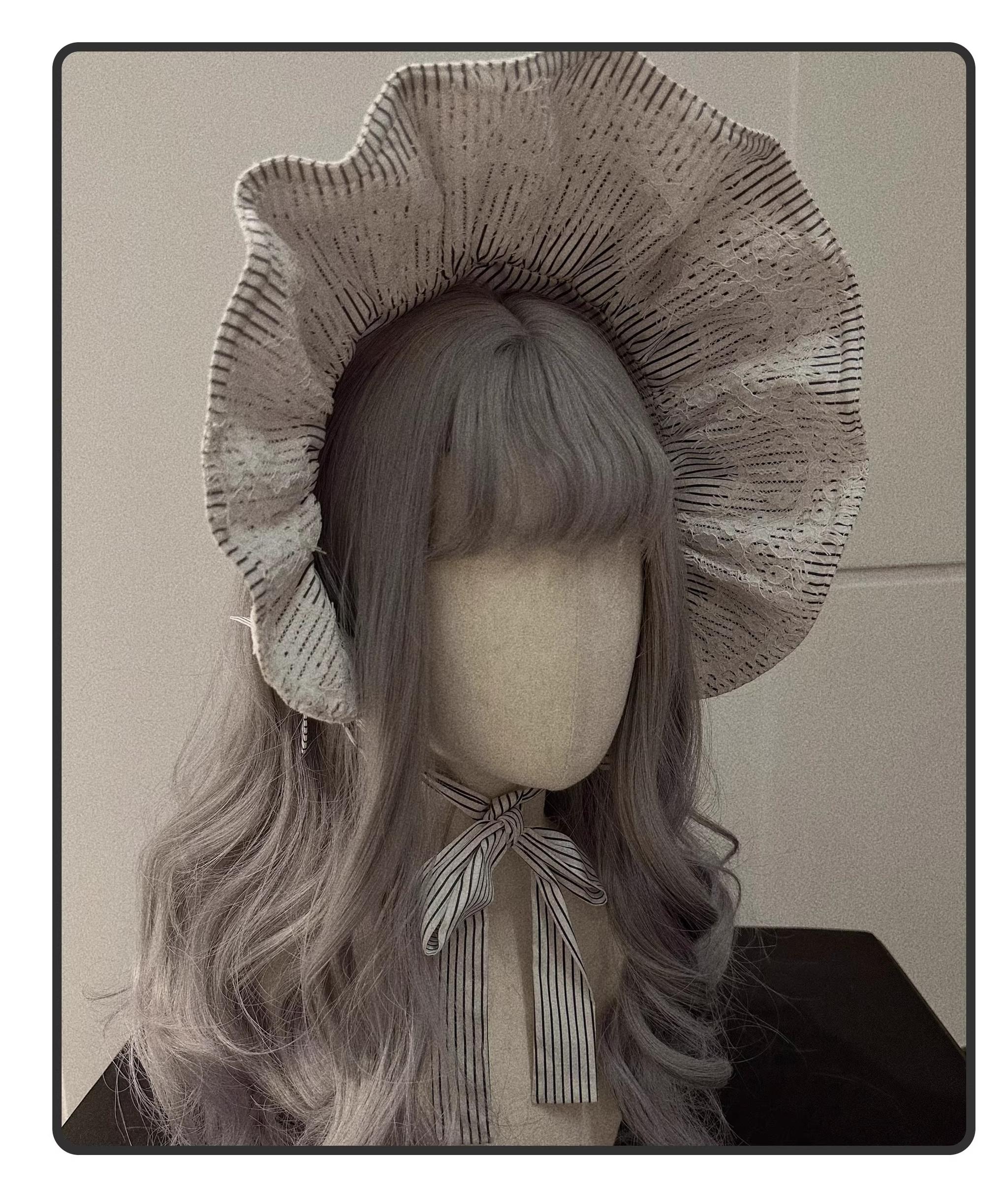 Striped Cross - Gothic Coordinated Lolita Set, Adjustable Blouse & Skirt - image 33