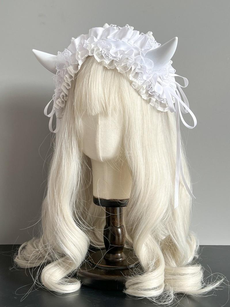Gothic Devil Horn Lolita KC Hairband, Custom Colors - image 11