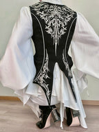 Black Ouji Lolita Gorgeous Detail Waistcoat - image 3