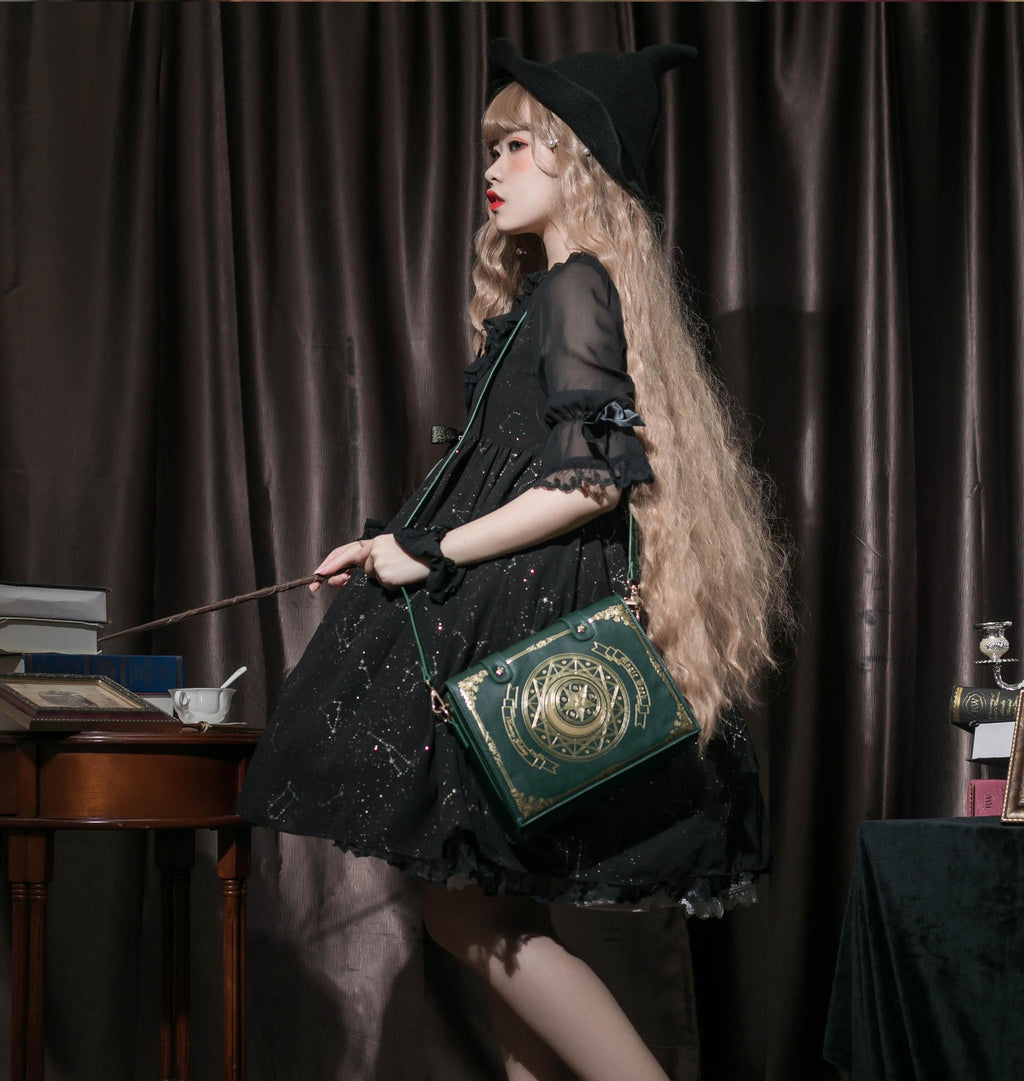 Star and Moon Magic Book Lolita Crossbody Bag in Two Sizes - image 18