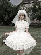 Spider Cross Knot Gothic Lolita Skirt and Blouse Set - image 16