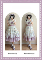 Blueberry Summer - Classic Lolita JSK Dress with Large Hem and Cotton Lining - image 15