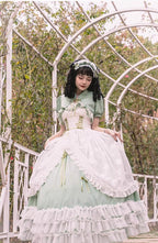 Toting Basil Plus Size Wedding Lolita Green Bridal JSK - image 11