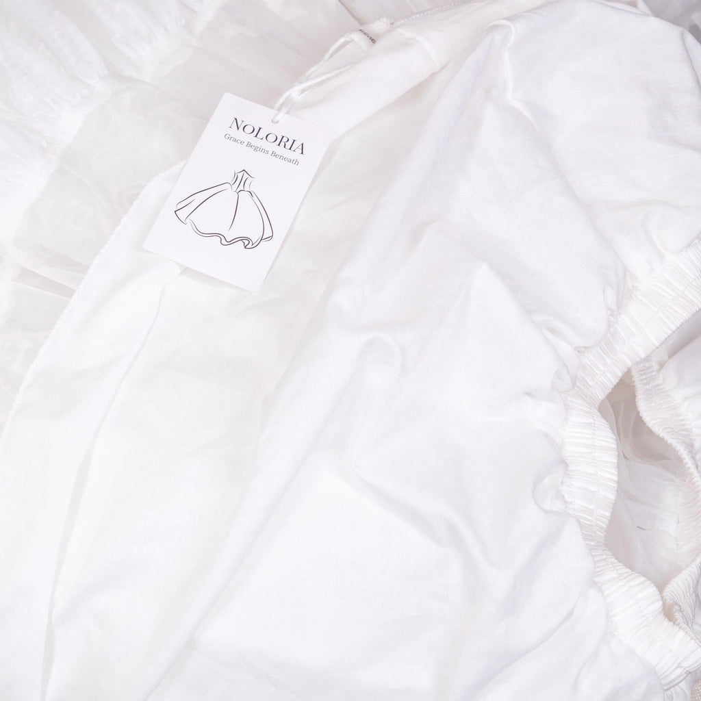 High-Volume White Puffy Lolita Petticoat, 17.7" (45 CM), Cotton Lining - image 20