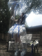 Floral Lolita Dress with Bow Train - image 4