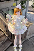 Sweet Bunny Chef Sweet Lolita OP Dress, Apron and Bow Set - image 8