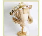 Xiaogui Flower Bow Lace Lolita Sunhat - image 10