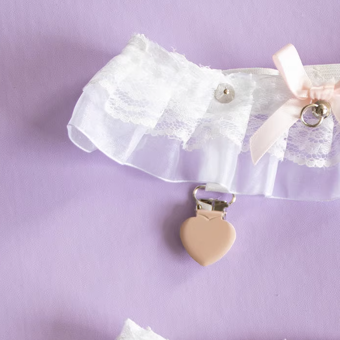 Sweet Lolita Lace Garter Stocking Clips, Multicolors - image 14