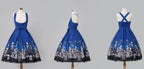 Dragon Bone Lily - Vintage Gothic Lolita Dragon & Skeleton Print JSK Dress and Accessories - image 9