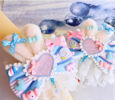 Sweet Lolita Lace Rabbit Ears Cuffs Multicolor - image 19