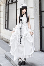 Dream Gothic Lolita Strap Dress in White - image 1