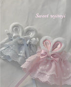 Cute Lolita Bunny Ears Cuffs Lace Summer Butterfly Hand Sleeves - image 10