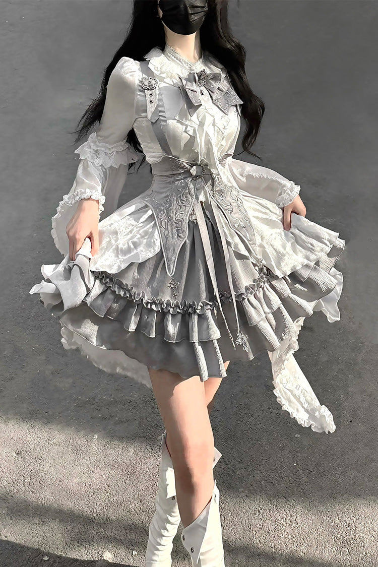 The Silver Key Gothic Lolita Blouse, Skirt and Waist Corset Collection - image 1
