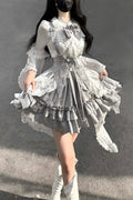 The Silver Key Gothic Lolita Blouse, Skirt and Waist Corset Collection - image 1