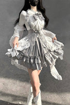 The Silver Key Gothic Lolita Blouse, Skirt and Waist Corset Collection - image 1