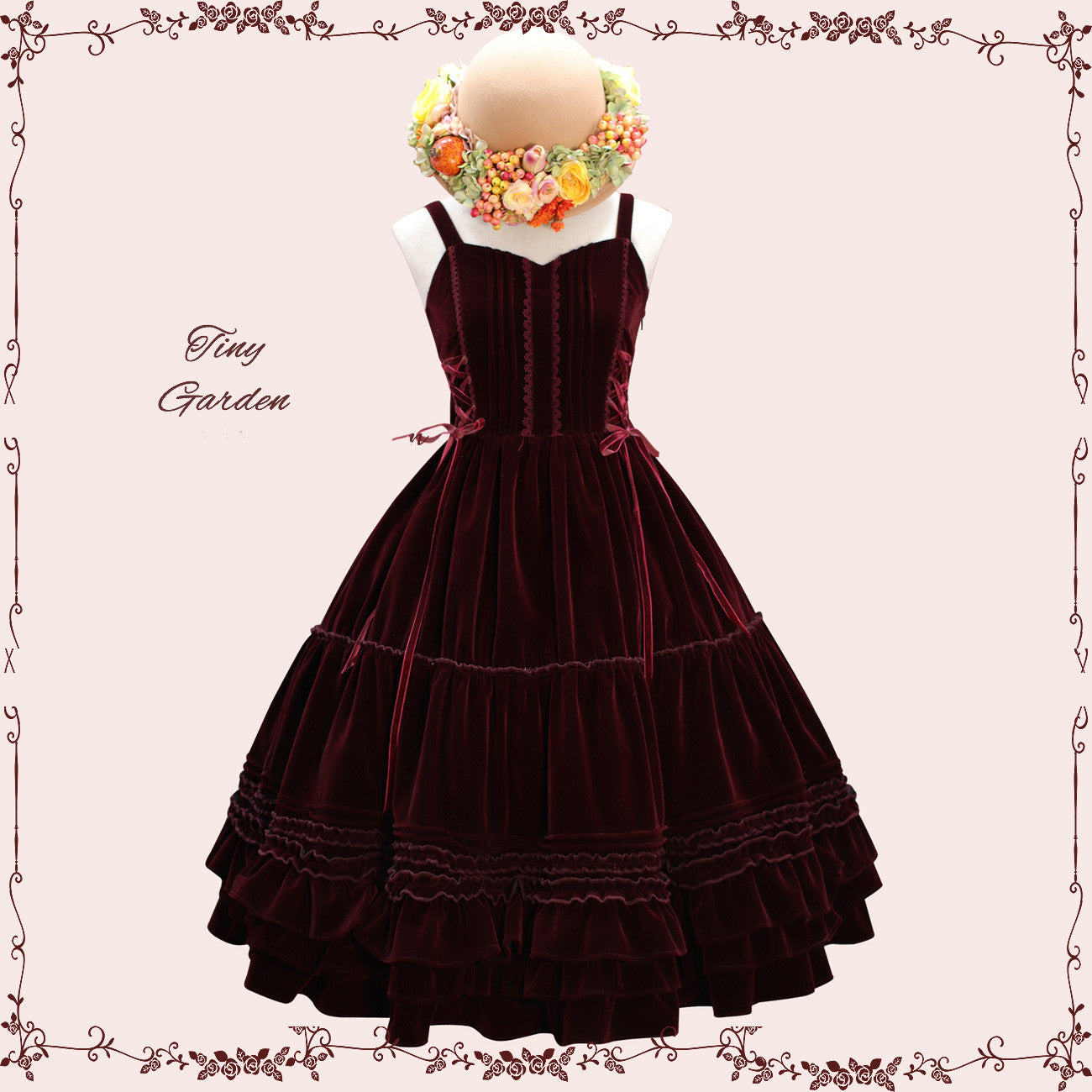 Garden Dance 2.0 - Elegant Lolita JSK Dress, Side Lace-Up - image 10