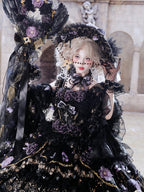 Black and Purple Floor-Length Hanayome Hime Lolita Dress - image 7