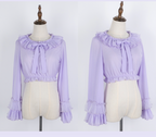 Cheese Chocolate Plus Size Lolita Long Sleeve Blouse - image 12