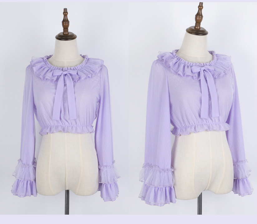 Cheese Chocolate Plus Size Lolita Long Sleeve Blouse - image 12