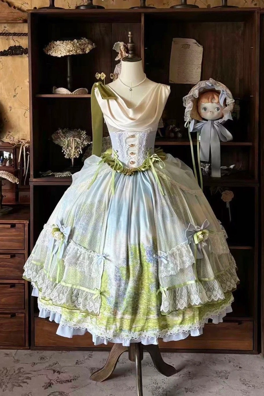 Giverny Spring Day - Elegant Fairy Lolita JSK Collection - image 1
