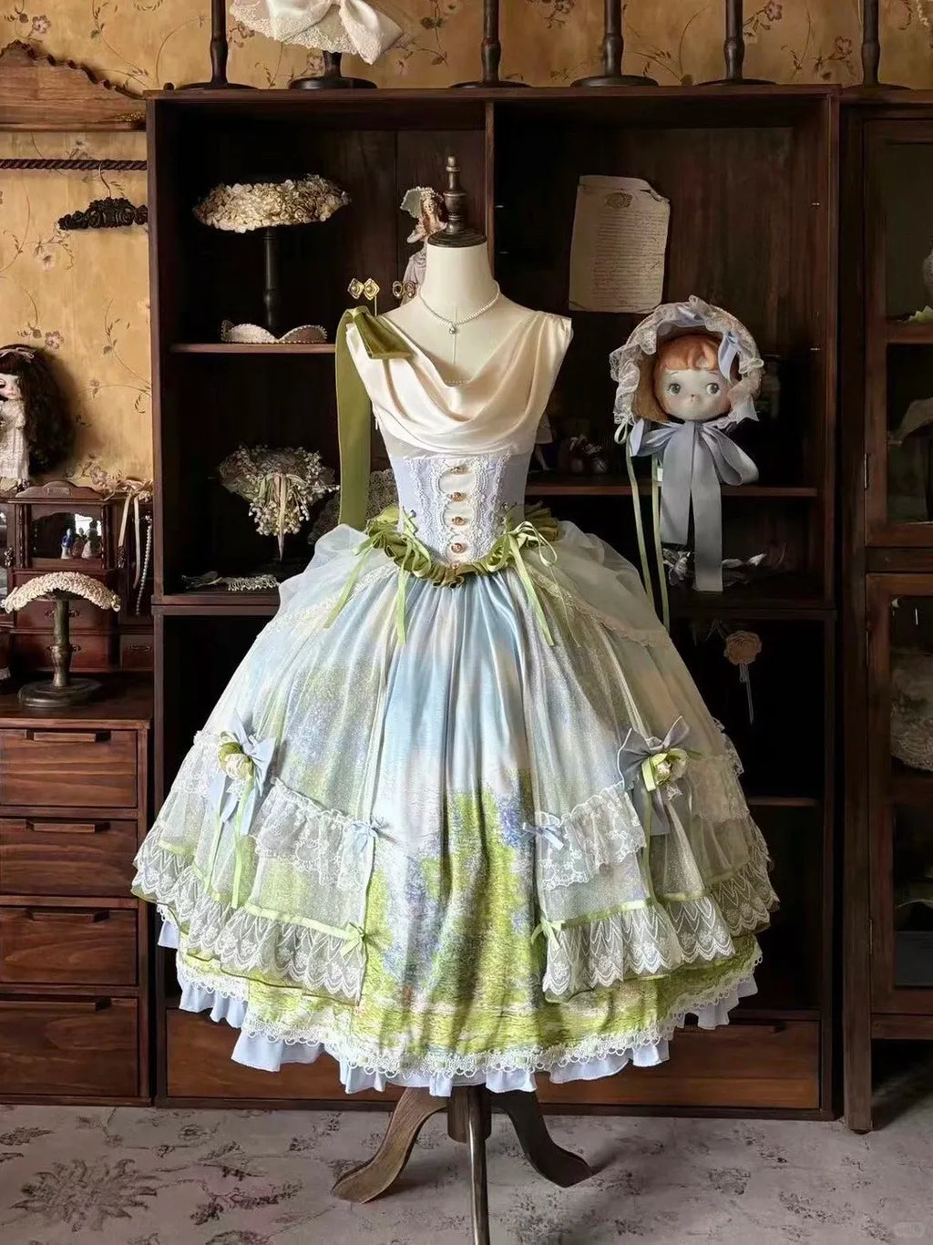 Giverny Spring Day - Elegant Fairy Lolita JSK Collection - image 18