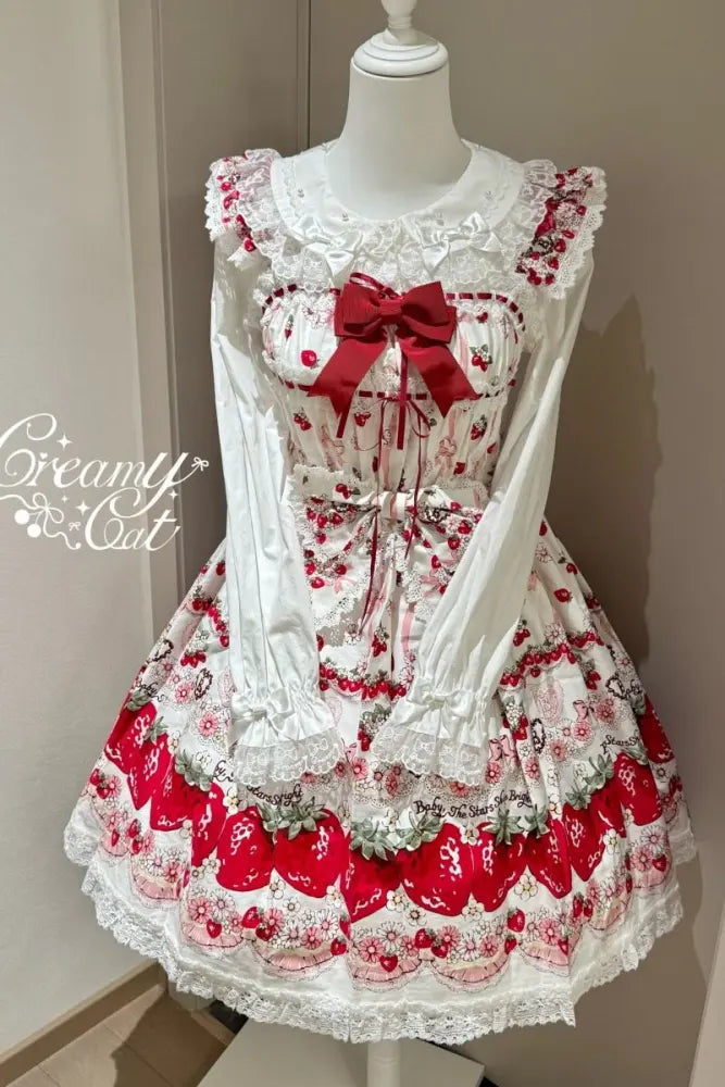 Lacework Frill Cotton Old School Lolita Blouse - image 13