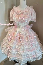 Lacework Frill Cotton Old School Lolita Blouse - image 5