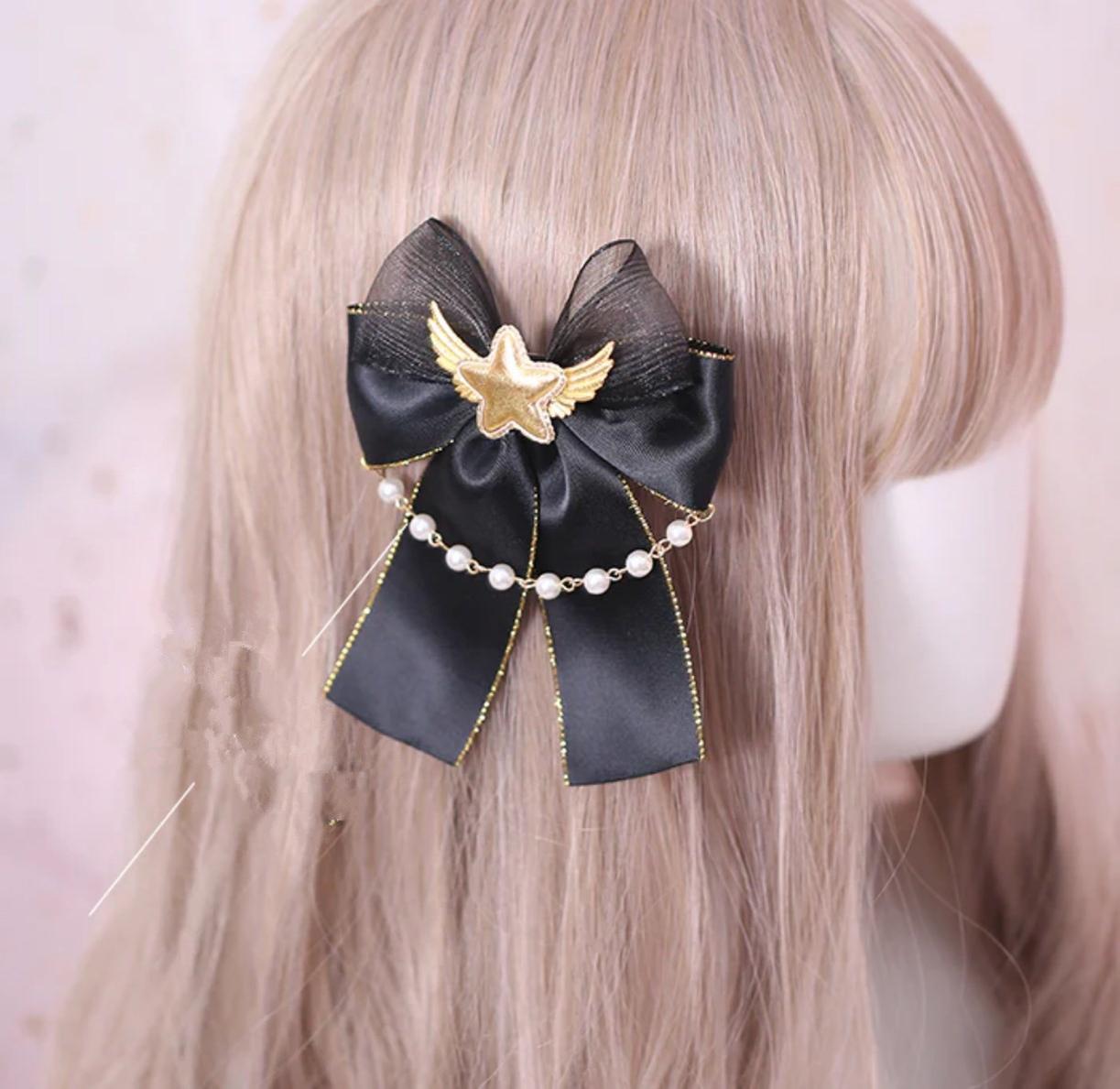 Gothic Lace Bow KC and Hairclip Collection - image 1