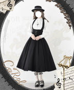 Vintage Lolita Fishbone Halter Skirt and Autumn Jacket - image 21